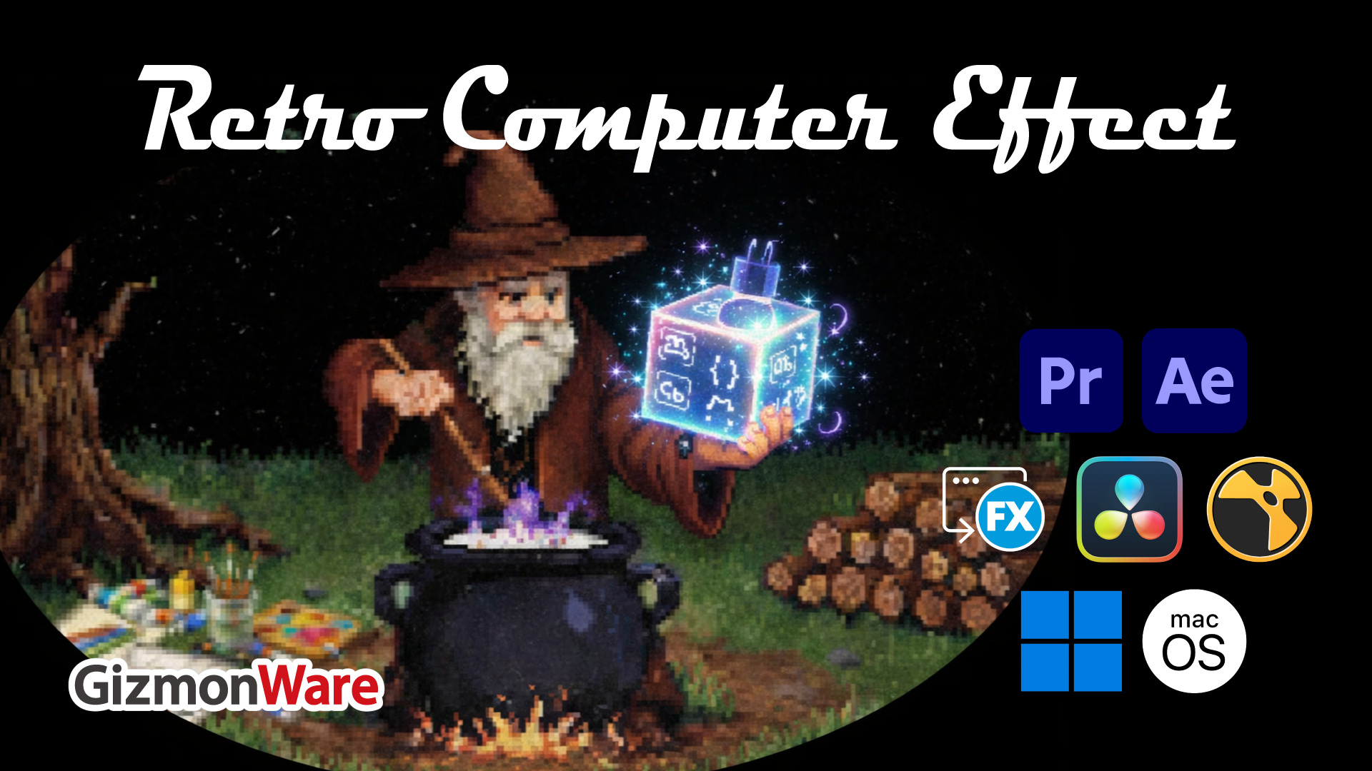 Digital Computer Effect Retro Computer Effect – GIZMON SHOP